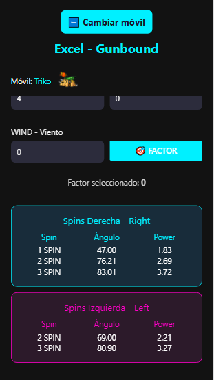 Screenshot de la app