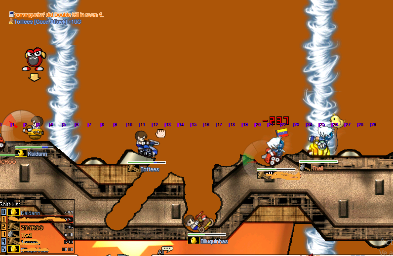 División de pantalla de la app